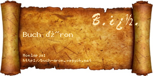 Buch Áron névjegykártya